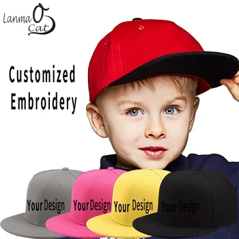 Lanmaocat Children Hip Hop Cap Customized Embroidered Logo Caps Personalized 3D Embroidery Hip Hop Gift Hats Free Shipping
Lanmaocat Children Hip Hop Cap Customized Embroidered Logo Caps Personalized 3D Embroidery Hip Hop Gift Hats Free Shipping