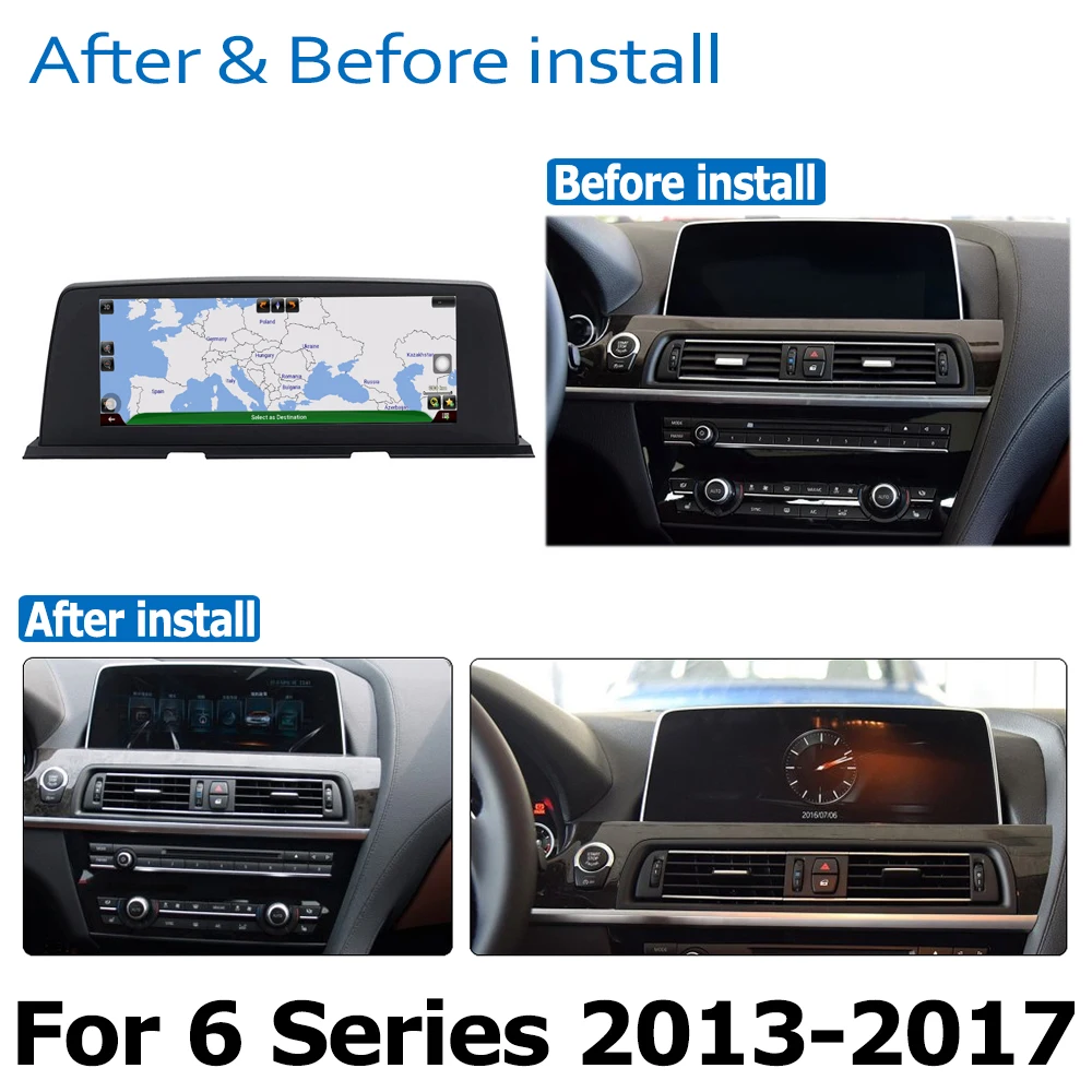 Best Android 8.0 up Car Radio DVD Navi Player For BMW 6 Series F13 2013~2017 NBT Audio Stereo HD Touch Screen all in one 2