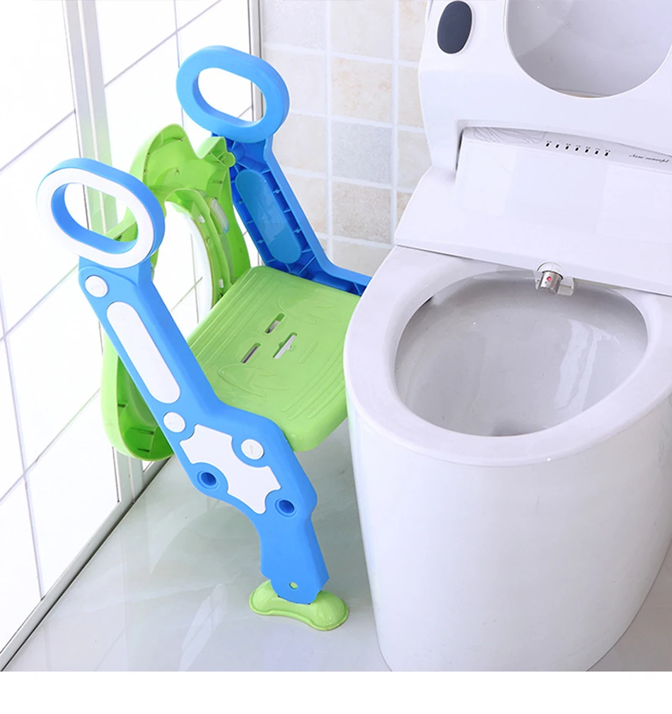 Assento do Toalete Escada para Crianças Treinamento Potty Bebê Dobrável Ajustável Cadeira Passo Banqueta Criança Segurança Toalete Trainer Assento Pote 10 Mamãe e Bebê