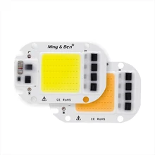 10 шт. светодиодный чип COB 50 Вт 30 Вт 20 Вт 5 Вт 110 В 220 В вход Смарт IC драйвер подходит для DIY холодный теплый белый Светодиодный прожектор Прожектор