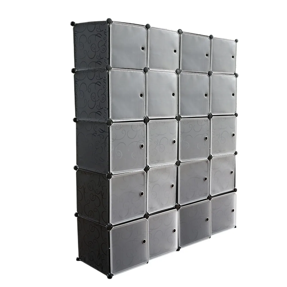 

DIY Home FurniturePlastic wardrobe closet portable bedroom storage cabinet organizer clothes wardrobe for kids