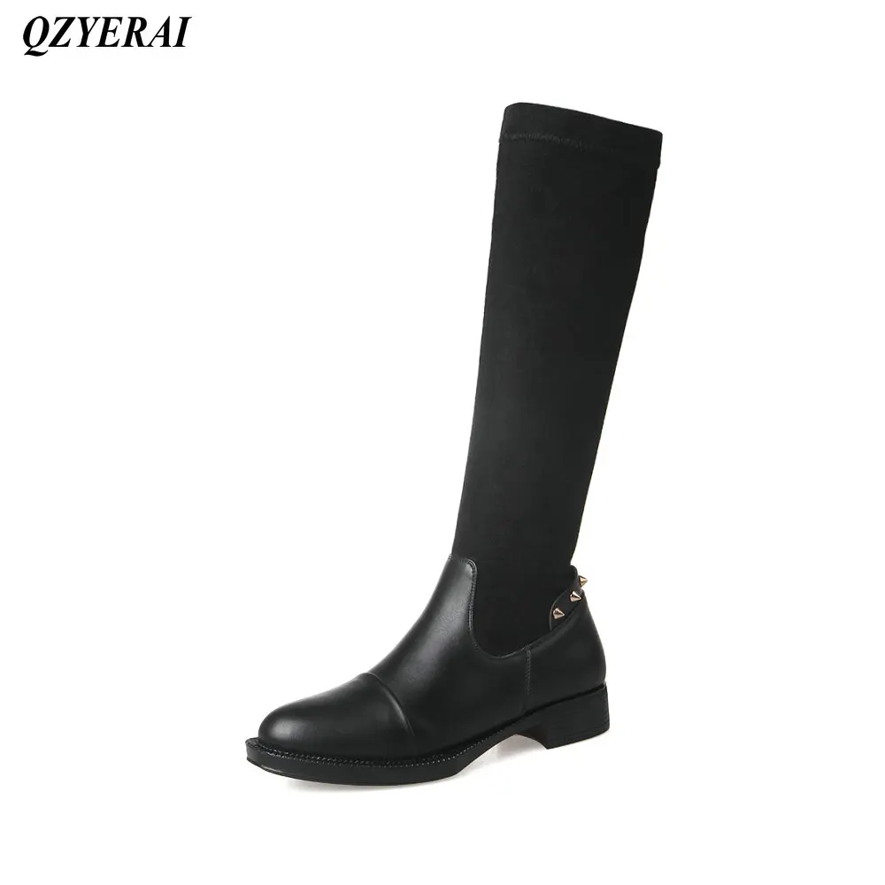 QZYERAI Winter Europe tight ladies boots font b womens b font font b shoes b font