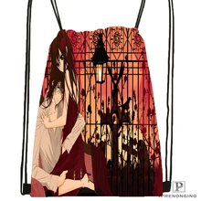 Изготовленный На Заказ вампир. рыцарь. полный. Походная сумка на шнурке милый рюкзак для детей(черная спинка) 31x40 см#180531-04-18