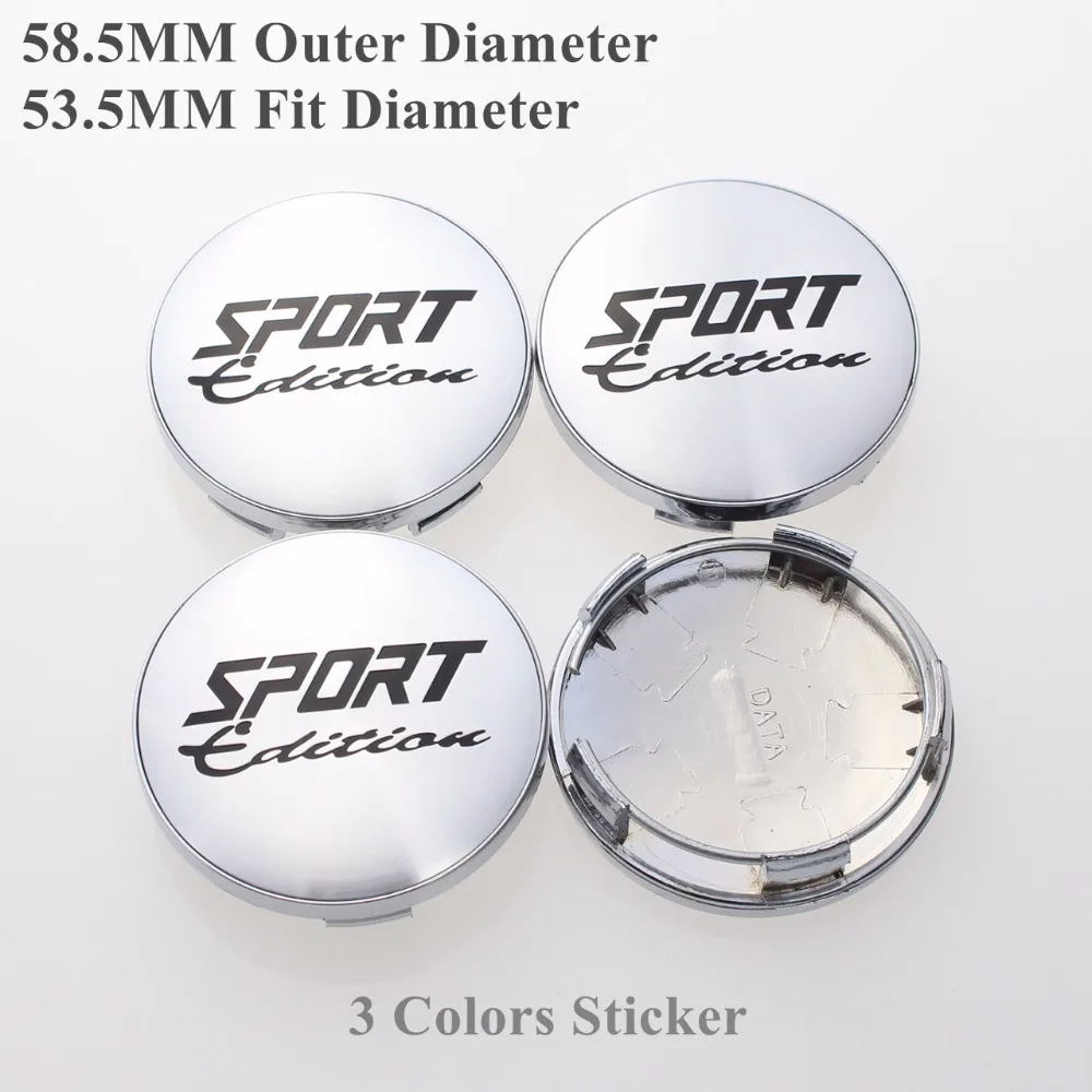 Buy 58.5MM Wheel Center Caps For Sport Sticker Rims