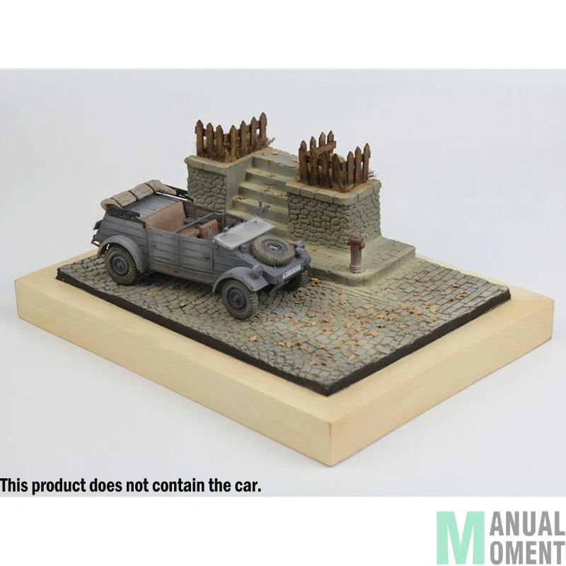 

Miniature 1/35 Resin Models World War II Street Corner Scene Soldier Sand Scene Accessories