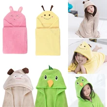 Детское полотенце, банный халат для маленьких мальчиков и девочек, весеннее банное полотенце с капюшоном и животными, Детское покрывало