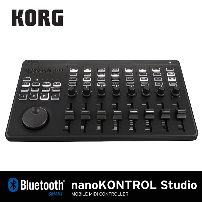 Korg nanoKONTROL Studio/nanoKEY Studio Управление клавиатурой Лер Bluetooth/USB MIDI поверхность управления с 8 фейдерами и переключателями с подсветкой