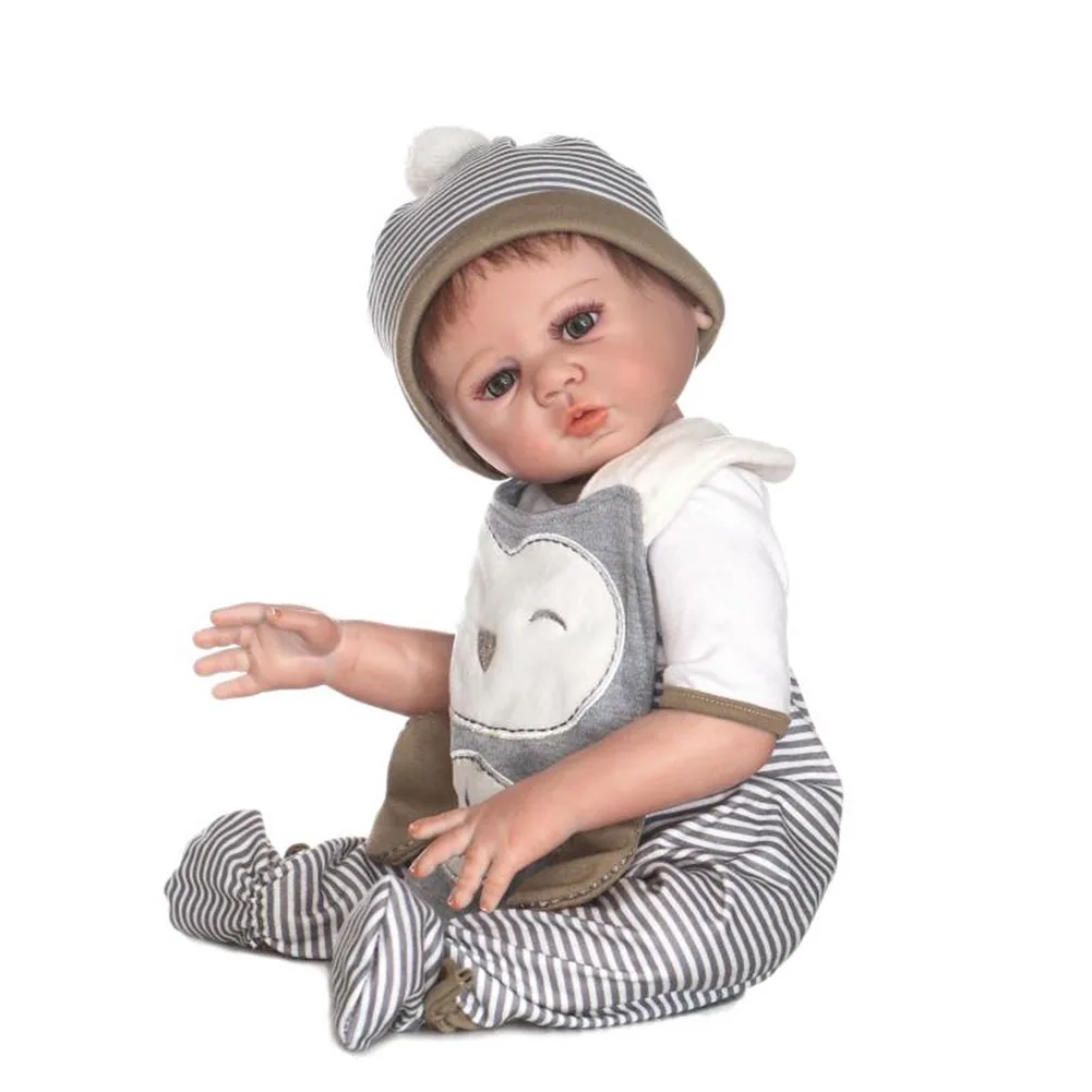 

NPK 50-55cm Lifelike Reborn Doll Kit Silicone Baby Newborn Dolls for Kids Playmate Birthday Gift M09