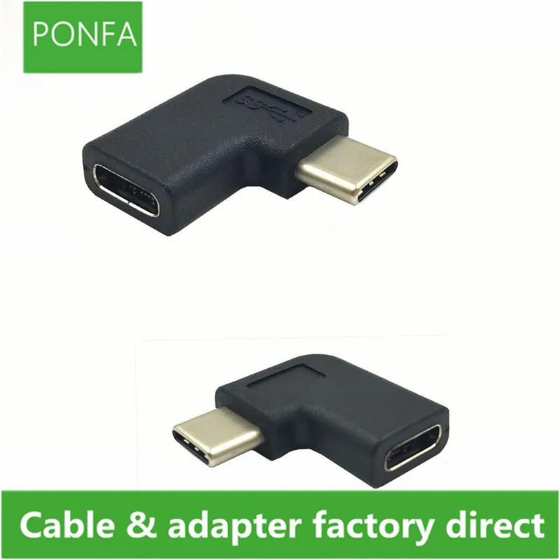 90 градусов USB Тип C 3 1 папа к женскому Удлинительный адаптер USB3.1 USB-C женский |