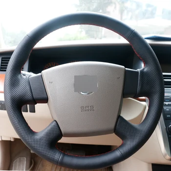 

Black Leather Hand-stitched Car Steering Wheel Cover for Nissan Teana 2003-2008 Old Teana Renualt Samsung SM5