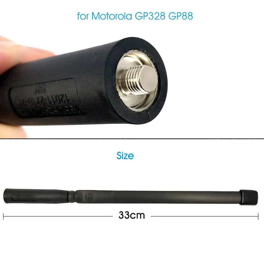 Folding Tactical Antenna 33cm 8W for Motorola GP88 Walkie Talkie 17-1