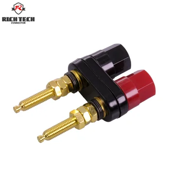 

8pcs Extender binding post connector Dual heads 4mm Banana Plug terminals for Speaker Amplifier