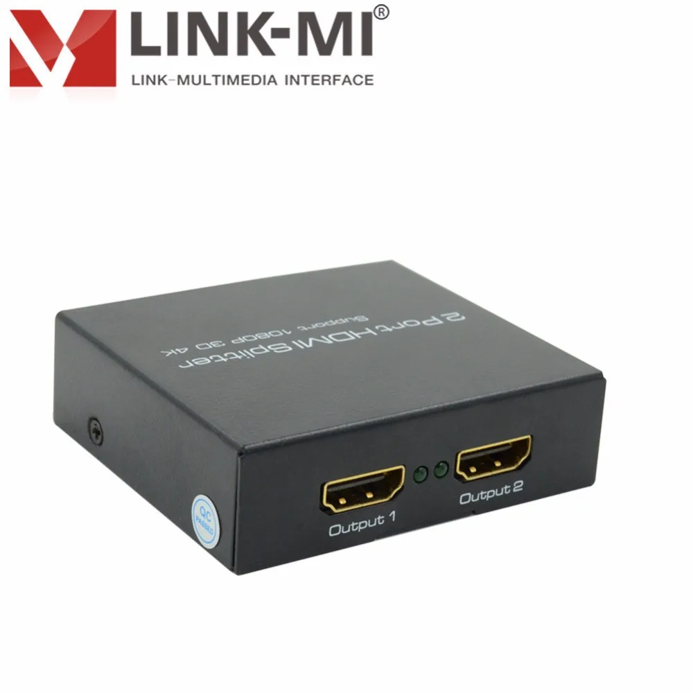 

LINK-MI LM-SP142M HD Video 1080p 3D 4Kx2K Distribute 2 HDMI Output 1x2 HDMI Splitter 2-Port up to 15metres AWG26 HDMI standard