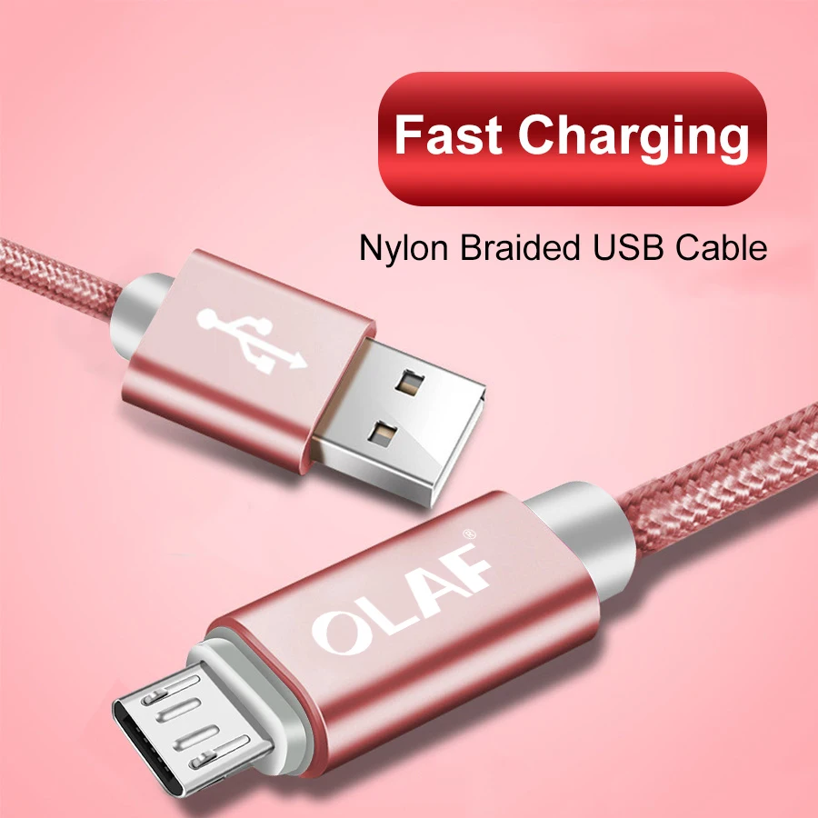 OLAF Nylon Braided Micro USB Cable for Samsung Galaxy S7