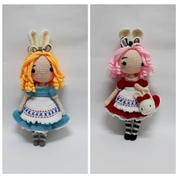 

crochet toys amigurumi rattle fashion doll girl number SQ0011
