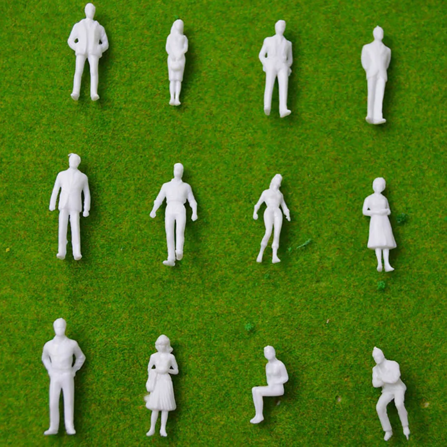 150 scale model miniature white figures Architectural model human scale (1)