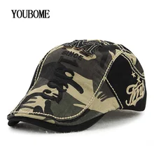 Youbome модные камуфляжные Беретки для женщин шляпа Для мужчин Для женщин зимние Шапки для Для мужчин мужской достиг максимума Кепки для женщин Gorras Планас Фирменная Новинка берет шапки