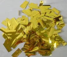 confetti for the confetti machine golden and silver aluminum foil