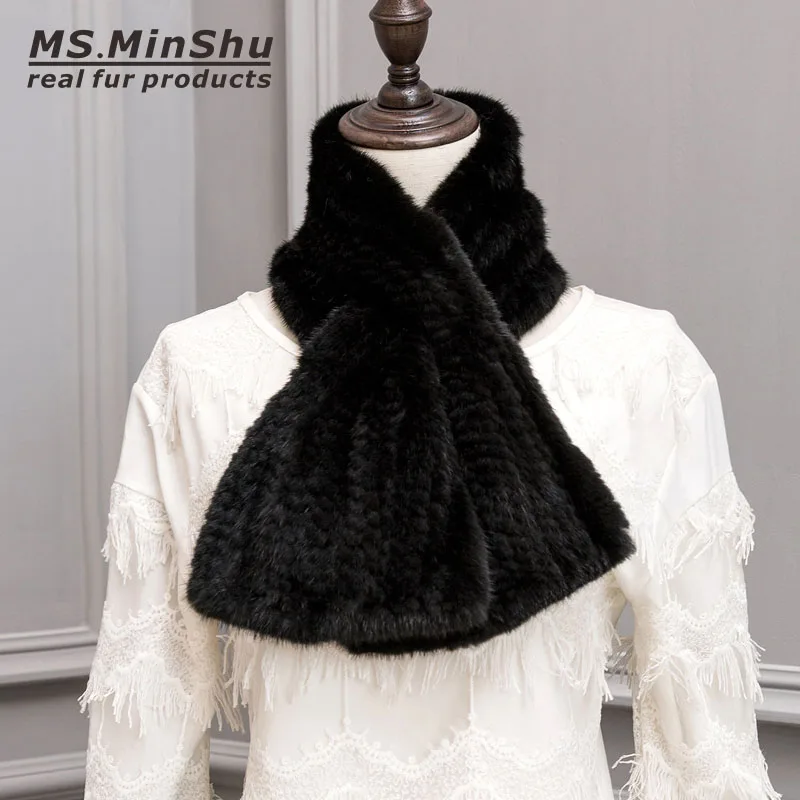 real fur scarf