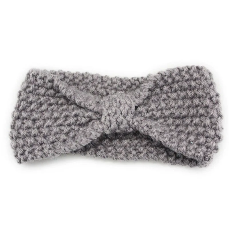 Cute Baby Girl Headbands Knitted Newborn Baby Bows Haarband Turban Head Warm head band Infant Toddler Hair band Bebes Acessorios