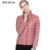 DEXIA New Spring Down Coats Thin Outerwear Short Womens 90% White Duck Down Coat Stand Collar Casual Coats Bomber Jacket SKC0202