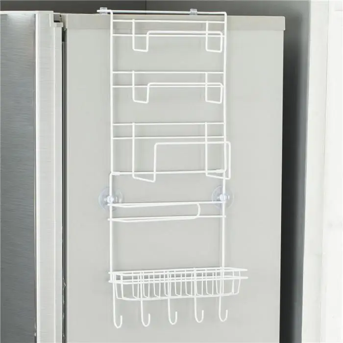 Холодильная боковая настенная Вешалка кухонная стойка для хранения многофункциональная подвесная полка YU-Home