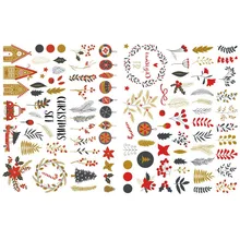 1 шт. Рождество Фестиваль Празднование корейский Precut украшения наклейки Настольный органайзер школьные принадлежности офисные аксессуары