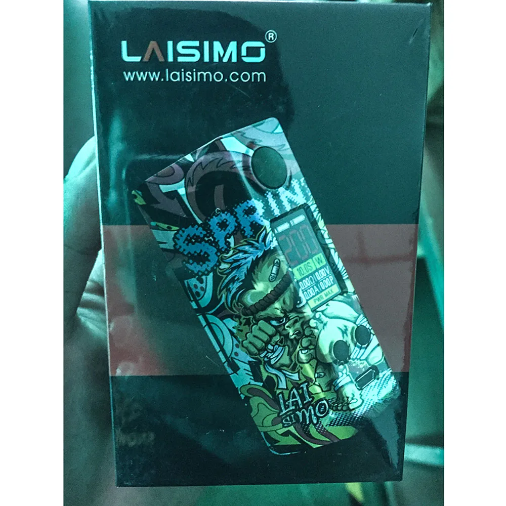 Clearance! Original Laisimo E3-3 200W Spring Box MODwith 1.0 inch OLED Screen Temperature Control Vaporizer Vape VS squonk Mod (13)