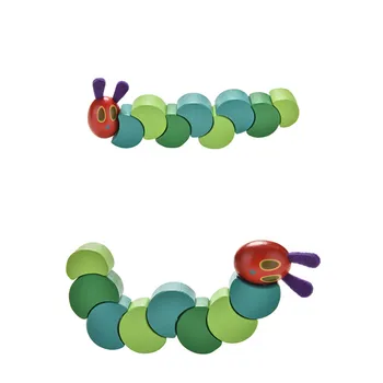 

Baby Flexible Fingers Insects Twist Anime Blocks Toy Wooden Hungry Caterpillars Block Toys For Children