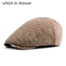 Печатные береты мужчин осень лето newsboy плоским Утконос cap Регулируемая Остроконечные кости мужской Ivy boina шляпа козырек груза падения