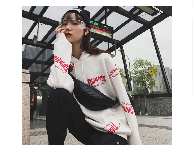 Brand Women Waist Packs Black Pu Leather Fanny Pack Belt Bag Thread Ladies Multifunctional Shopping Travel Waist Bag for Phone_14