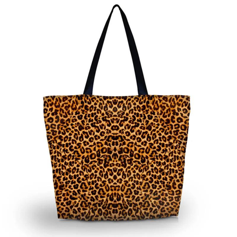 С леопардовым принтом женские хозяйственная сумка мягкая складная Zip плеча хозяйственная сумка школьная сумка пляжная сумка Бесплатная