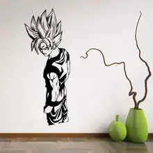 Cartoon Dragon Ball Super Saiyan vinilo decalque de la pared inicio decoración sala de estar DIY Art Mural papel pintado desmontable pared pegatinas