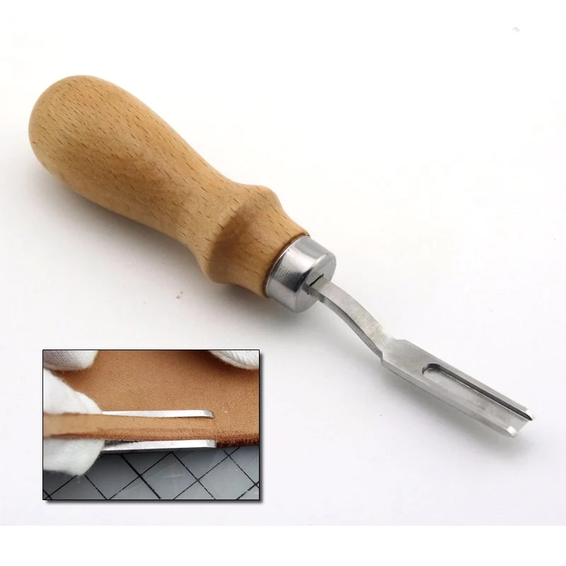 

DIY Handmade French Style Leathercraft Leather Edge Beveler Leather Cutting Skiving Trimming Leather Craft Tool