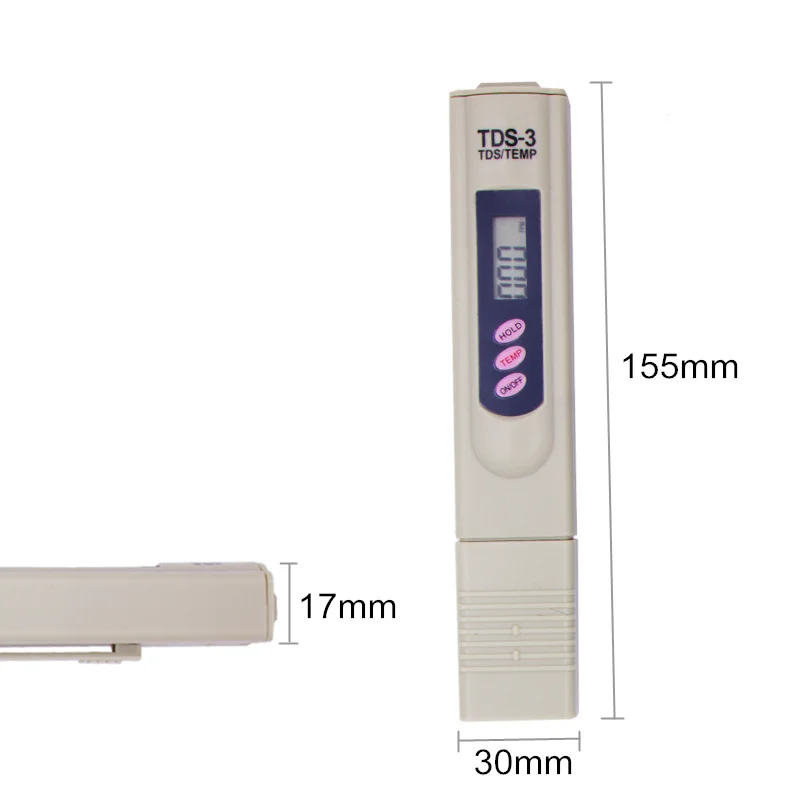Цифровой измеритель TDS тестер для измерения качества воды тестер чистоты tds метр калиброванный по удержанию/темп скидка 20