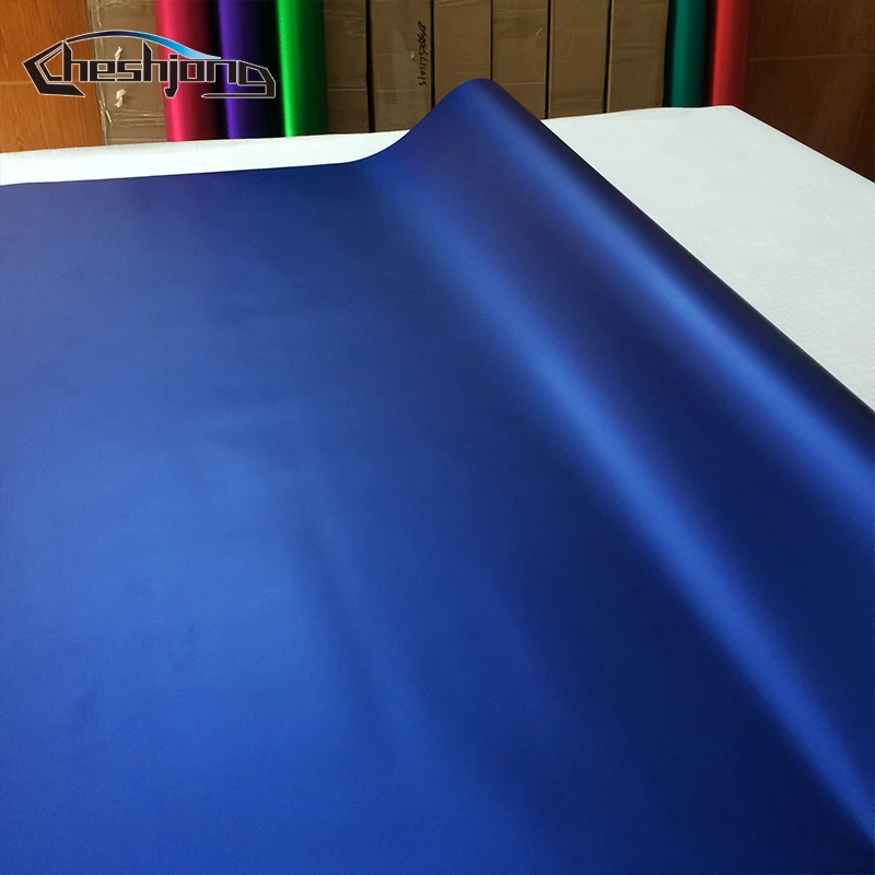 Крутая темно синяя матовая хромированная автомобильная пленка виниловая фольга