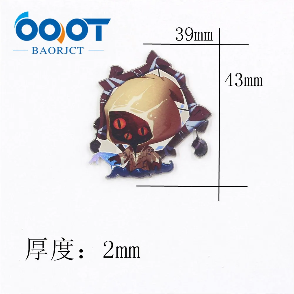OOOT BAORJCT195271 ، 5 قطعة ، الاكريليك الكرتون بطاقة ، بروش مفتاح الدائري موبايل حلية للهاتف الثلاجة ملصقا ، أغطية الرأس اكسسوارات