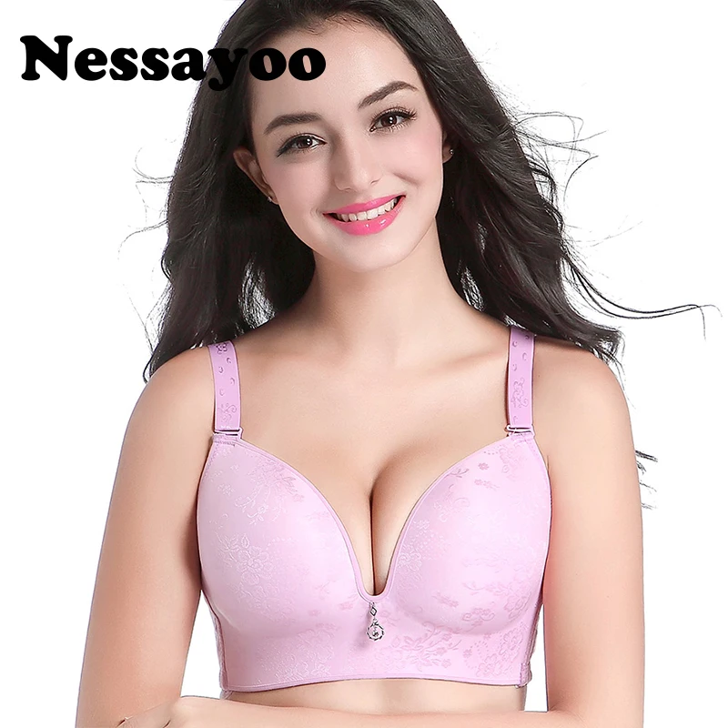 Женский бюстгальтер без косточек с эффектом пуш ап|bra big size|bra bigwireless push up bra |