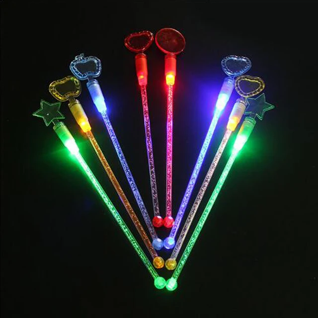 $ Led Light LED Glowing Stir Bar Flashing Light Up Toy Bar Club Stick Toy Party Led Party Supplies Gift For New Year Stick Toy