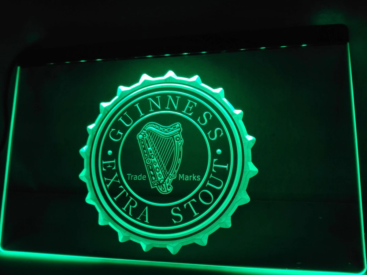

LE096- Guinness Vintage Logos Beer Bar LED Neon Light Signss