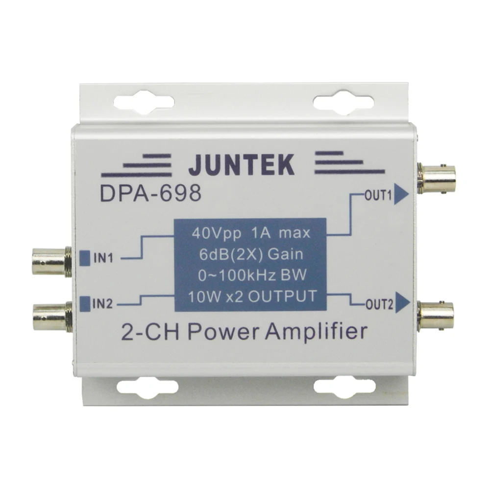 DDS функция генератор сигналов усилитель мощности DC усилитель мощности 40Vpp Высокая мощность двухканальный DPA-698 Частотный диапазон 0-100 кГц