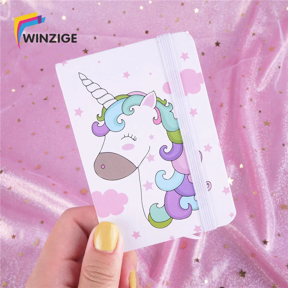 Мультяшный Единорог A7 жесткий чехол Kawaii планировщик учеников блокнот офисные
