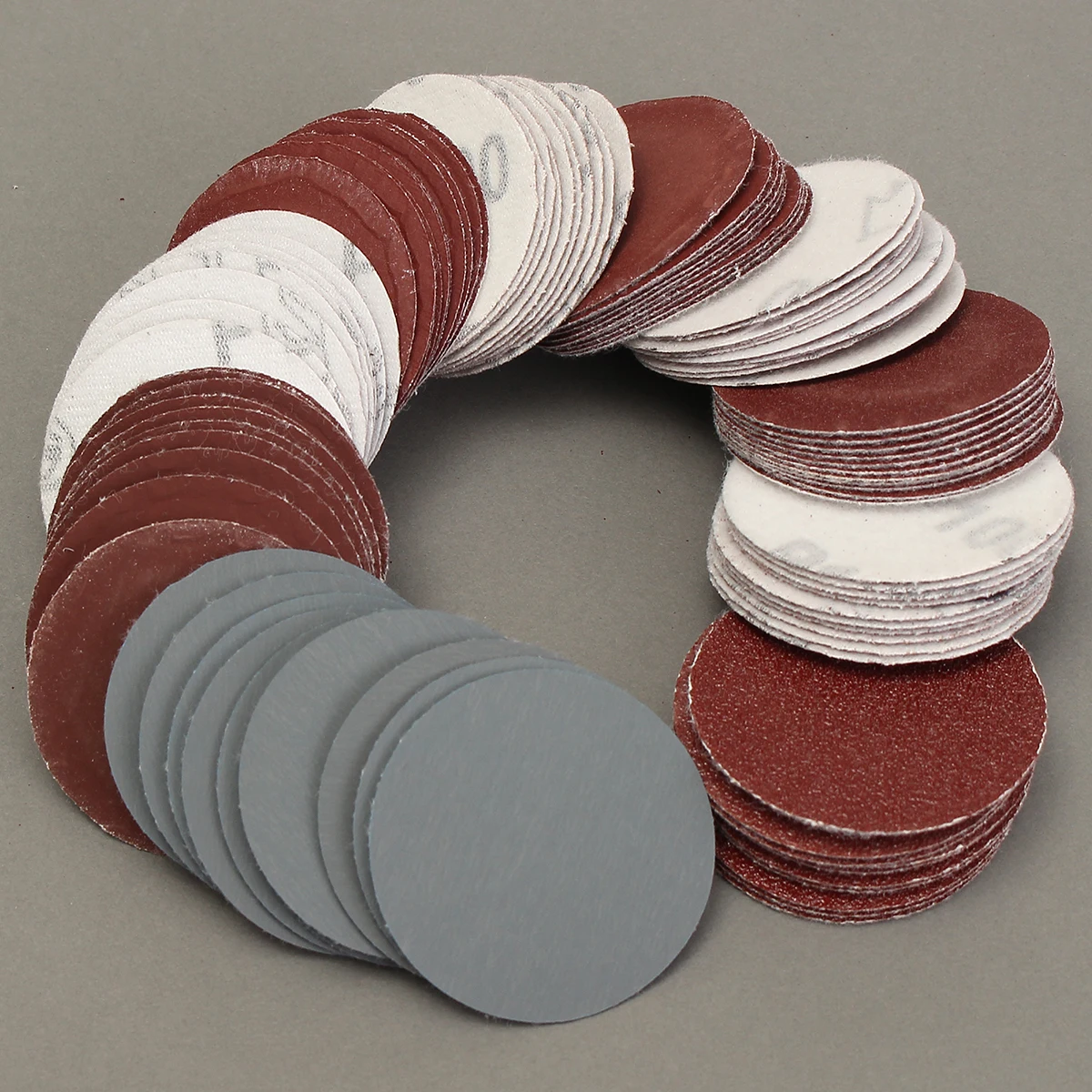 

100pcs 2inch(50mm) Sander Disc Sanding Pad Polishing Pad Sandpaper Mix Set