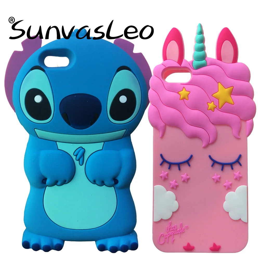 

For Huawei Y5 2018 New 3D Soft Silicone Case Cute Cartoon Unicorn Original Phone Back Cover Skin Shell For Huawei Y5 Prime 2018