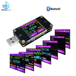 UT21 UT21B USB тестер 1,44 "дюймов ЖК дисплей Bluetooth цифровой вольтметр-термометр Напряжение Ток Мощность температура метр QC2.0 QC3.0