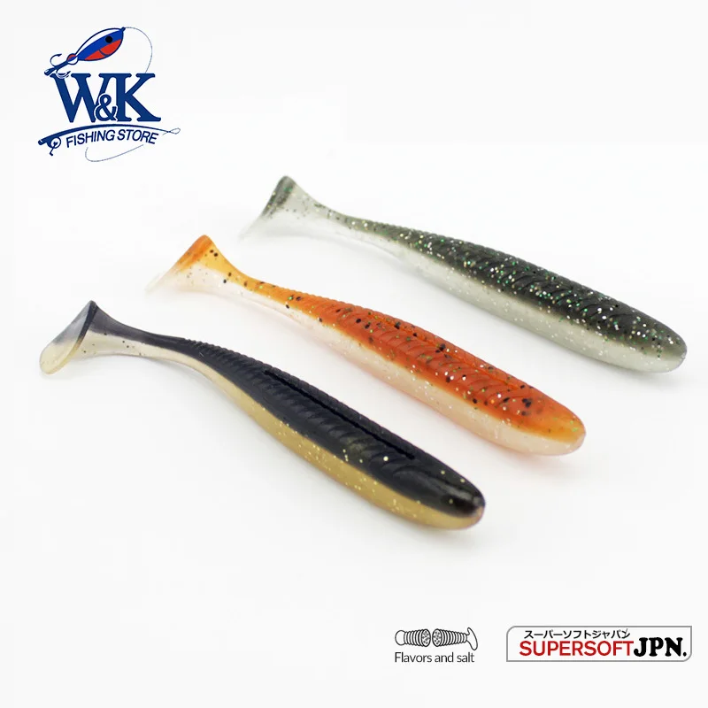W&K Brand Soft Fishing Lure 6cm 15pcs/bag Saltwater Fishing Soft Bait