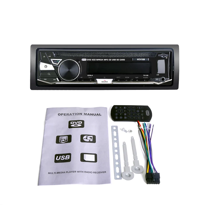 Автомобильный видео одиночный Din 12V автомобильный DVD CD плеер с автомобилем MP3