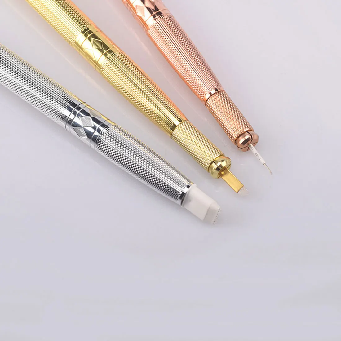 

Microblading Tattoo Machine Eyebrow Manual Pen For 3D Permanent Makeup Eyebrow Lip Embroidery Munsu Tebori With Crystal Diamond