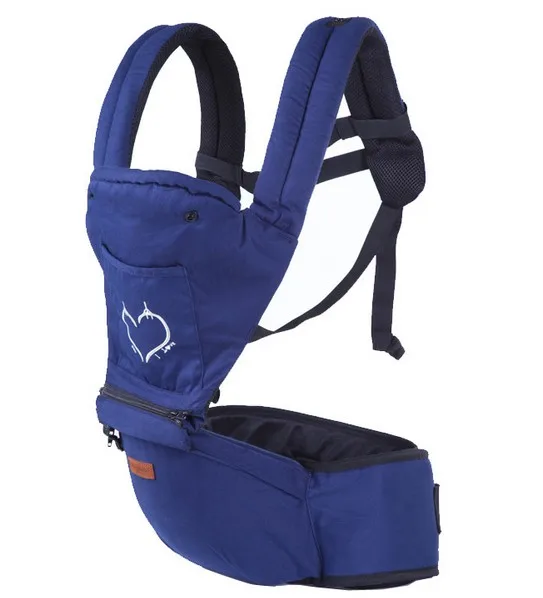 Промо-акция! Portabebe Imama кенгуру-кенгуру, рюкзак-кенгуру для переноски ребенка, слинг для ребенка, набедренное сиденье - Цвет: Синий