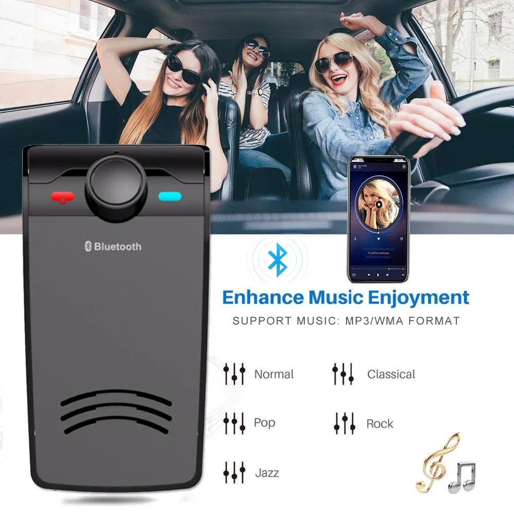 JINSERTA козырёк от солнца динамик телефона беспроводной Bluetooth автомобильный